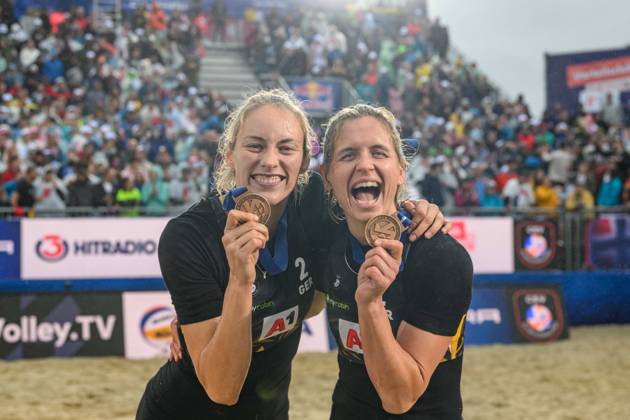 Beach Volleyball, European Championships in Vienna, Laura Ludwig and Louisa Lippmann take bronze