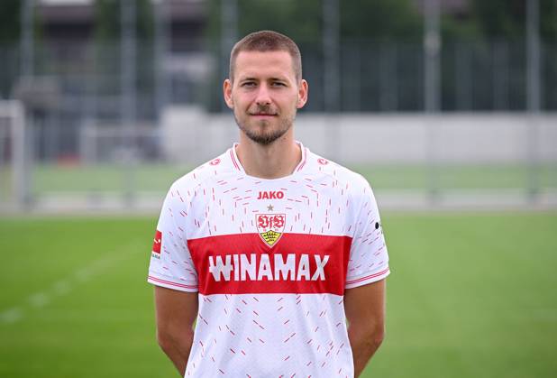 FUSSBALL 1 BUNDESLIGA SAISON 2023 2024 09 08 2023 photo opportunity at VfB Stuttgart on the training ground Waldemar Anton