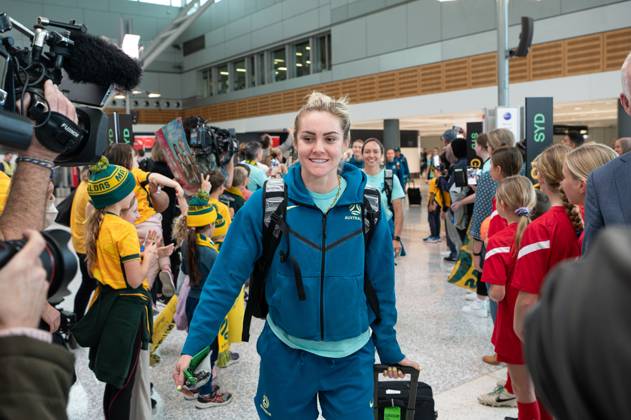 FIFA Womens World Cup 2023, National Team Australia, Arrival at Sydney Airport
