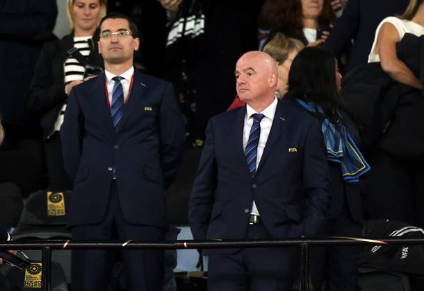 FIFA Womens World Cup 2023, semi-final, Australia - England, Gianni Infantino in the stands