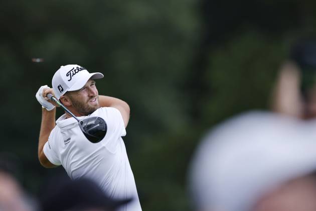 OLYMPIA FIELDS, IL - AUGUST 17: Wyndham Clark of the United States hits a drive at the 7th hole during the first round of the BMW Championship at Olympia Fields Country Club on August 17, 2023 in Olympia Fields, Illinois. (Photo by Joe Robbins Icon Sportswire) GOLF: AUG 17 PGA, Golf Herren - BMW Championship EDITORIAL USE ONLY Icon5732308170331