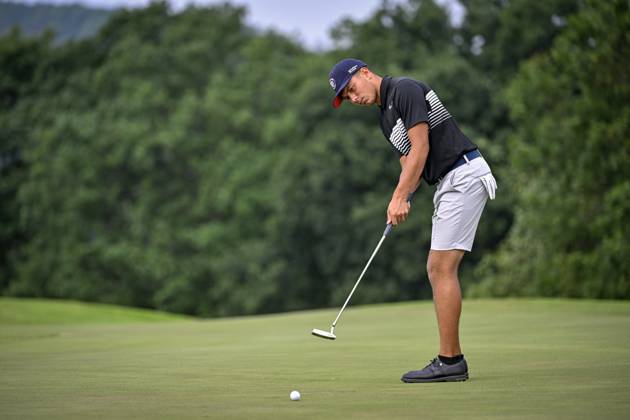 David Tomi of Czech Republic during the men s Czech Open golf tournament, Czech PGA, Golf Herren Tour, Beroun, Czech Republic, August 20, 2023. (CTKxPhoto VitxSimanek) CTKPhotoP2023082004207  CTKPhotoP2023082004207