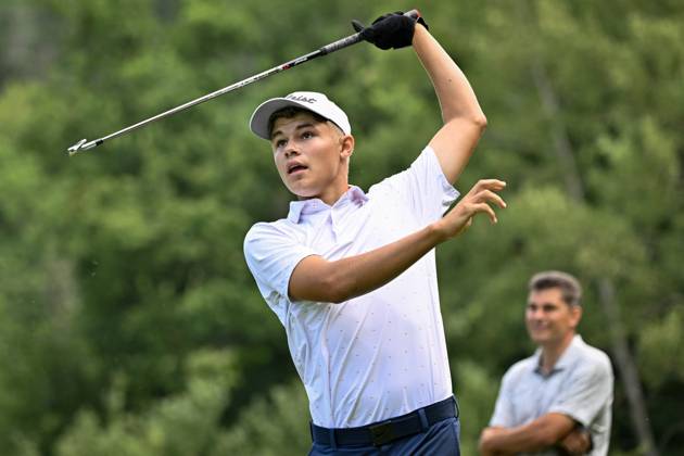 Bence Bertenyi of Hungary during the men s Czech Open golf tournament, Czech PGA, Golf Herren Tour, Beroun, Czech Republic, August 20, 2023. (CTKxPhoto VitxSimanek) CTKPhotoP2023082004220  CTKPhotoP2023082004220