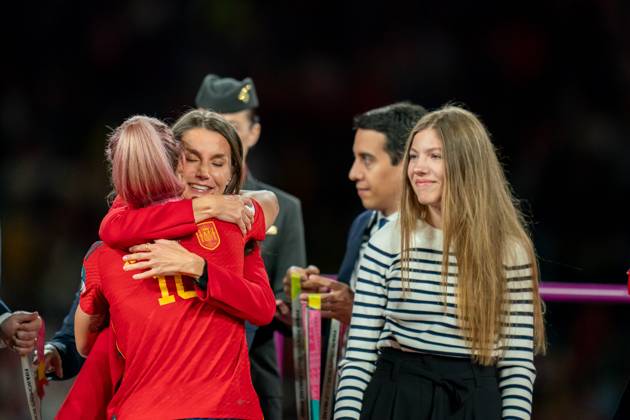 FIFA Fußball Frauen WM 2023, Spanien ist Weltmeister, Königin Letizia bei der Siegerehrung