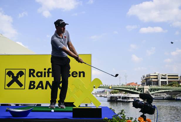 Golf player Jiri Zuska of Czech Republic in action during the ninth edition of the Czech Masters golf tournament of the European DP World Tour (24-27 August) in Prague, Czech Republic, August 22, 2023. (CTKxPhoto RomanxVondrous) CTKPhotoP2023082205372  CTKPhotoP2023082205372