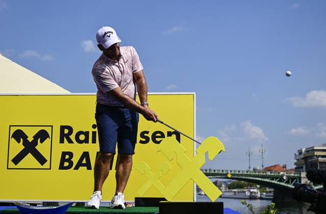 Golf player Francesco Molinari of Italy in action during the ninth edition of the Czech Masters golf tournament of the European DP World Tour (24-27 August) in Prague, Czech Republic, August 22, 2023. (CTKxPhoto RomanxVondrous) CTKPhotoP2023082205450  CTKPhotoP2023082205450
