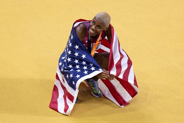 Bilder des Jahres 2023, Sport 08 August Sport Themen der Woche KW34 Sport Bilder des Tages 2023 World Athletics Championships Budapest Shamier Little (USA), Women™s 400 Metres Hurdles, SILVER winner, during the 2023 World Athletics Championships at National Athletics Centre, Budapest, Hungary on 24 August 2023.. Editorial use only , Copyright: xIanxStephenx PSI-17887-0522