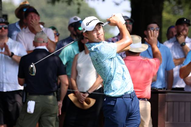 ATLANTA, GA - AUGUST 25: Collin Morikawa during the second round of the 2023 Tour Championship on August 25, 2023 at East Lake Golf Club in Atlanta, Georgia. (Photo by Michael Wade Icon Sportswire) GOLF: AUG 25 PGA, Golf Herren - TOUR Championship EDITORIAL USE ONLY Icon23082501