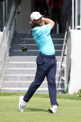 ATLANTA, GA - AUGUST 25: Tommy Fleetwood during the second round of the 2023 Tour Championship on August 25, 2023 at East Lake Golf Club in Atlanta, Georgia. (Photo by Michael Wade Icon Sportswire) GOLF: AUG 25 PGA, Golf Herren - TOUR Championship EDITORIAL USE ONLY Icon23082504