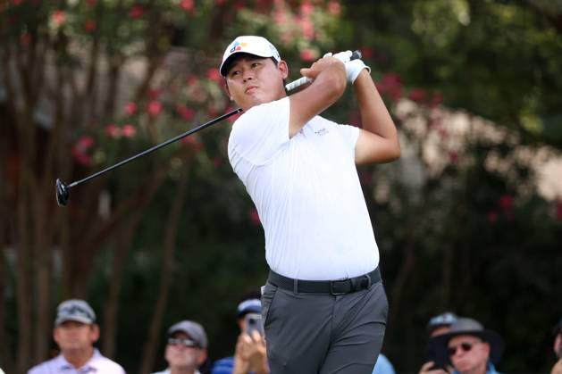 ATLANTA, GA - AUGUST 25: Si Woo Kim during the second round of the 2023 Tour Championship on August 25, 2023 at East Lake Golf Club in Atlanta, Georgia. (Photo by Michael Wade Icon Sportswire) GOLF: AUG 25 PGA, Golf Herren - TOUR Championship EDITORIAL USE ONLY Icon23082509