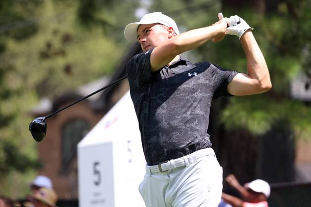 ATLANTA, GA - AUGUST 25: Jordan Spieth during the second round of the 2023 Tour Championship on August 25, 2023 at East Lake Golf Club in Atlanta, Georgia. (Photo by Michael Wade Icon Sportswire) GOLF: AUG 25 PGA, Golf Herren - TOUR Championship EDITORIAL USE ONLY Icon23082511