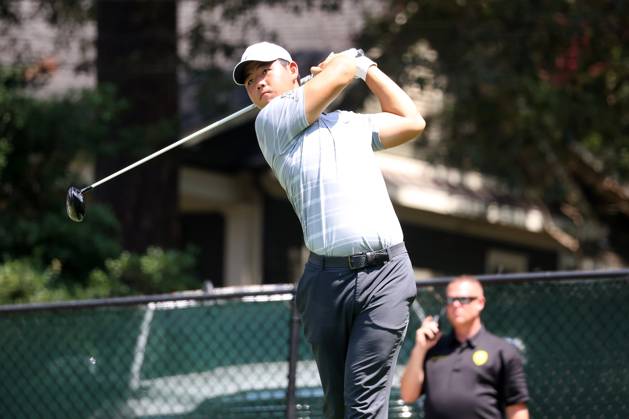 ATLANTA, GA - AUGUST 25: Tom Kim during the second round of the 2023 Tour Championship on August 25, 2023 at East Lake Golf Club in Atlanta, Georgia. (Photo by Michael Wade Icon Sportswire) GOLF: AUG 25 PGA, Golf Herren - TOUR Championship EDITORIAL USE ONLY Icon23082522