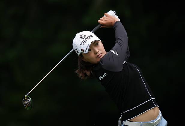 August 25, 2023, VANCOUVER, BC, CANADA: Jin Young Ko, of South Korea, hits her tee shot on the fourth hole during the second round at the LPGA, Golf Damen CPKC Canadian Women s Open golf tournament, in Vancouver, on Friday, August 25, 2023. Ko Jin Young - ZUMAc35_ 20230825_zaf_c35_062 Copyright: xDarrylxDyckx