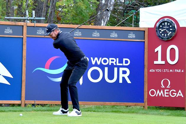 Golf, Omega European Masters in Crans-Montana Crans-Montana, 31.08.2023, Golf - Omega European Masters, Dany Willett (ENG) (ITA) Hole 10