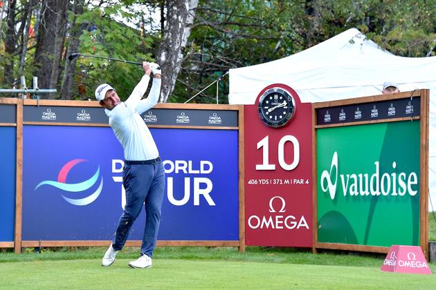 Golf, Omega European Masters in Crans-Montana Crans-Montana, 31.08.2023, Golf - Omega European Masters, Edoardo Molinari (ITA) Hole 10