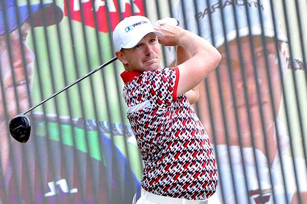 Golf, Omega European Masters in Crans-Montana Crans-Montana, 31.08.2023, Golf - Omega European Masters, Matt Wallace, Hole 1