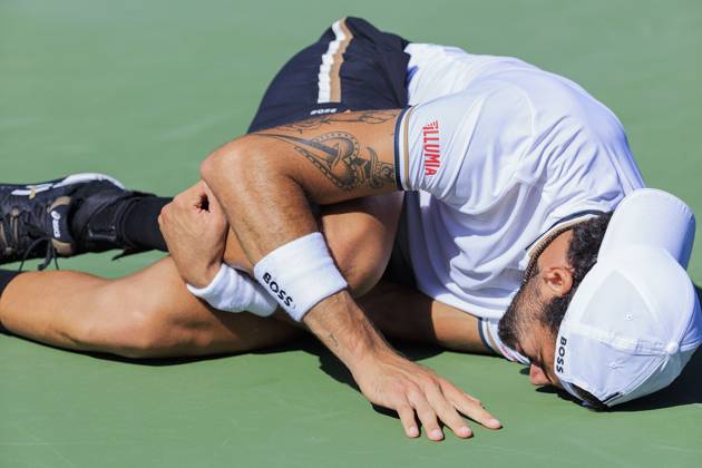 Tennis, US Open, Matteo Berrettini muss verletzt aufgeben