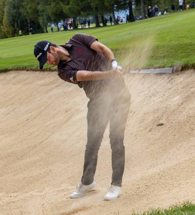 Golf OmegaMasters in Crans Montana at Golf Club Crans sur Sierre In this internationally renowned golf tournament, which will be held for the 76th time on the same course in 2023, players such as Spaniards Severiano Ballesteros, JosÃ Maria Olazabal and Maximilina Schmitt GER , Golf OmegaMasters a DP World Tour Golf Event in Crans Montana, Golf Club Crans sur Sierre on 31 08 2023, KoebiSchenkel Crans Montana Golf Club Crans sur Sierre Switzerland