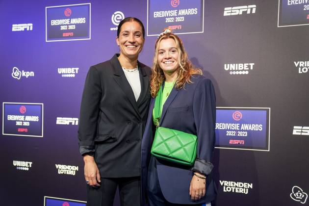 UTRECHT, 04-09-2023, De Fabrique . Eredivisie Awards 2023 , season 2022 - 2023 . Leonne Stentler and Maud Roetgering Eredivisie Awards 2023 x22221790x Copyright:
