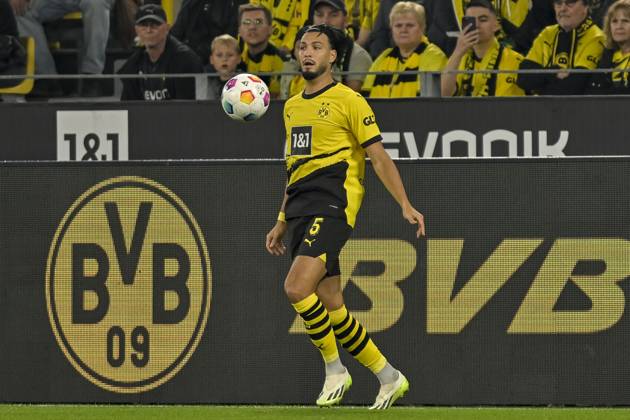 Ramy Bensebaini 5, Borussia Dortmund action single image crop 01 09 2023 football, 1 Bundesliga, Borussia Dortmund vs 1 FC Heidenheim 1846, Signal Iduna Park, Dortmund, NRW Germany Copyright: xpepphotox xHorstxMauelshagenx pep00321, pep_20230901_hm