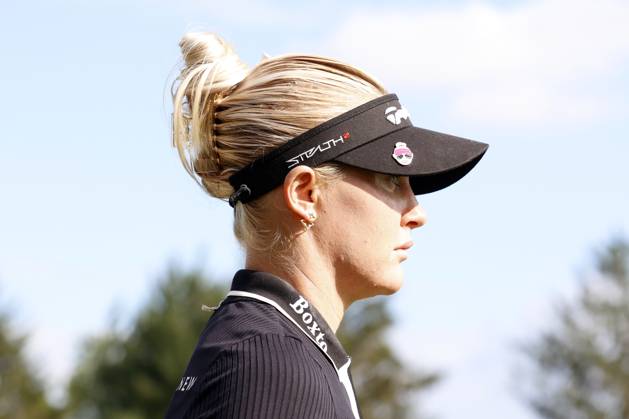 CINCINNATI, OH - SEPTEMBER 08: LPGA, Golf Damen golfer Charley Hull walks the 14th hole during the second round of the Kroger Queen City Championship at the Kenwood Country Club in Cincinnati, Ohio. (Photo by Brian Spurlock Icon Sportswire) GOLF: SEP 08 LPGA Kroger Queen City Championship EDITORIAL USE ONLY Icon230908056