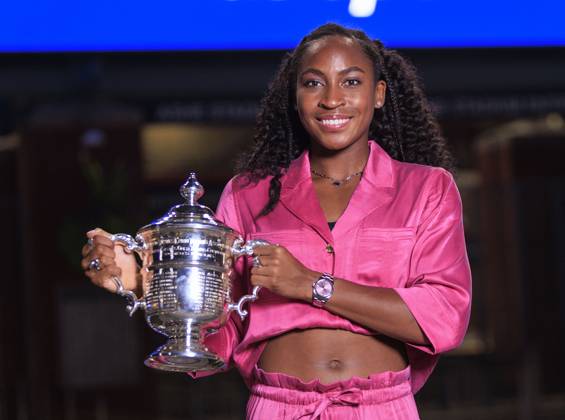 Tennis, US Open, Siegerin Coco Gauff - Fotoshooting