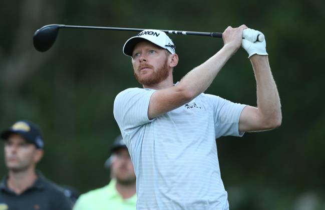 BMW PGA, Golf Herren Championship, Round 2, DP World Tour, European Tour, Wentworth Golf Club, Surrey, UK. - 15th September 2023. Sebastian Soderberg of Sweden joint leader after end of play on day 2. - BMW PGA Championship, Round 2, DP World Tour, European Tour, Wentworth Golf Club, Surrey, UK. - 15th September 2023. Surrey Wentworth Golf Course United Kingdom Copyright: xDanxWeirx CP_BMW_PGA_Championship_Round_2_11