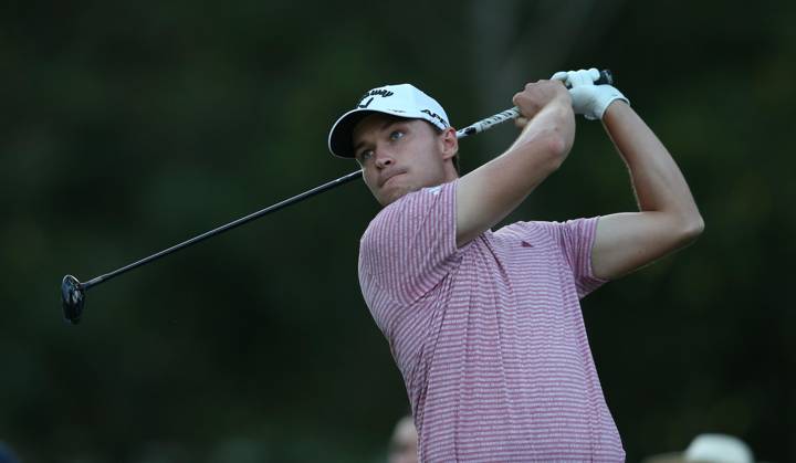 BMW PGA, Golf Herren Championship, Round 2, DP World Tour, European Tour, Wentworth Golf Club, Surrey, UK. - 15th September 2023. Rasmus Hojgaard of Denmark. - BMW PGA Championship, Round 2, DP World Tour, European Tour, Wentworth Golf Club, Surrey, UK. - 15th September 2023. Surrey Wentworth Golf Course United Kingdom Copyright: xDanxWeirx CP_BMW_PGA_Championship_Round_2_65