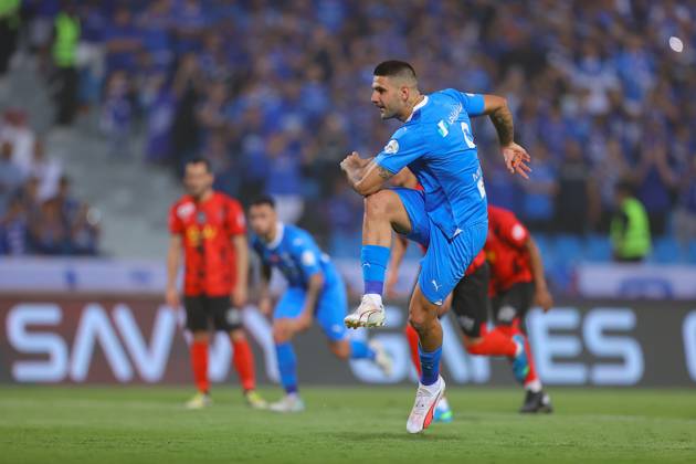 SAFF Roshn Saudi Pro League 2023-24 MD6 Aleksandar Mitrovic of Al-Hilal SFC in action during their Match Day 6 of the SAFF Roshn Saudi Pro League 2023-24 against Al-Riyadh SC at the Prince Faisal bin Fahd Stadium on September 15, 2023 in Riyadh, Saudi Arabia. Riyadh King Fahd International Stadium Kingdom of Saudi Arabia Copyright: xStrignerx 2023.9.15-Al-Hilal SFC vs Al-Riyadh SC .GS.WEST_HOA_001686