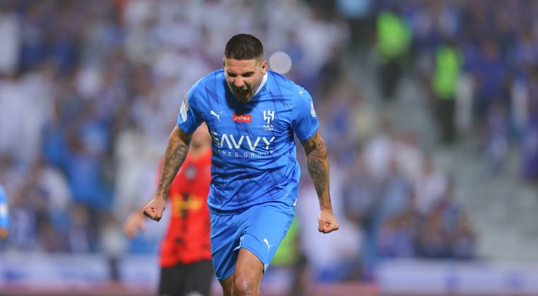 SAFF Roshn Saudi Pro League 2023-24 MD6 Aleksandar Mitrovic of Al-Hilal SFC in action during their Match Day 6 of the SAFF Roshn Saudi Pro League 2023-24 against Al-Riyadh SC at the Prince Faisal bin Fahd Stadium on September 15, 2023 in Riyadh, Saudi Arabia. Riyadh King Fahd International Stadium Kingdom of Saudi Arabia Copyright: xStrignerx 2023.9.15-Al-Hilal SFC vs Al-Riyadh SC .GS.WEST_HOA_001703