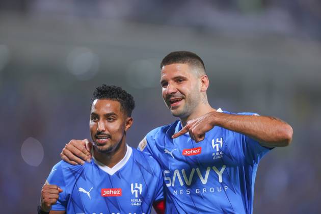 SAFF Roshn Saudi Pro League 2023-24 MD6 Aleksandar Mitrovic of Al-Hilal SFC in action during their Match Day 6 of the SAFF Roshn Saudi Pro League 2023-24 against Al-Riyadh SC at the Prince Faisal bin Fahd Stadium on September 15, 2023 in Riyadh, Saudi Arabia. Riyadh King Fahd International Stadium Kingdom of Saudi Arabia Copyright: xStrignerx 2023.9.15-Al-Hilal SFC vs Al-Riyadh SC .GS.WEST_HOA_001759