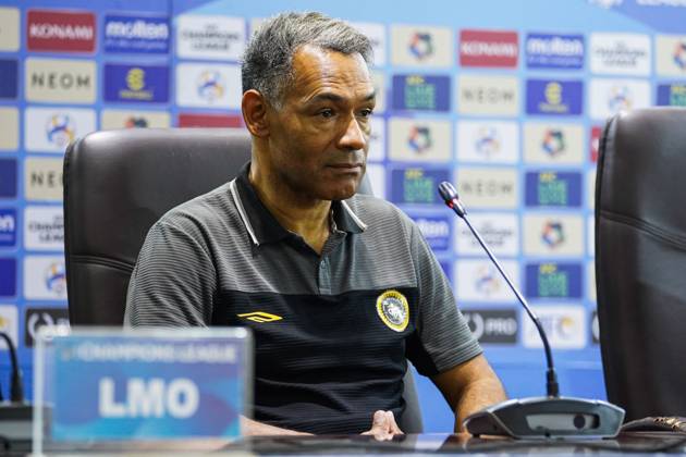 Iraq s Al-Quwa Al-Jawiya (Air Force)?? Iran s Sepahan - AFC Champions League in Erbil, Iraq - 18 Sep 2023 Sepahan Portuguese coach Jose Manuel Morais speaks during a press conference, PK, Pressekonferenz after the first round of the AFC Champions League group stage matches between Iraq s Al-Quwa Al-Jawiya (Air Force) and Iran s Sepahan in Franso Hariri stadium in Erbil city, the capital of Iraq s northern autonomous Kurdistan region. Final score 2-2 Erbil Iraq Copyright: xIsmaelxAdnanx xSOPAxImagesx aÌ?Â?ÂIADNAN_01235