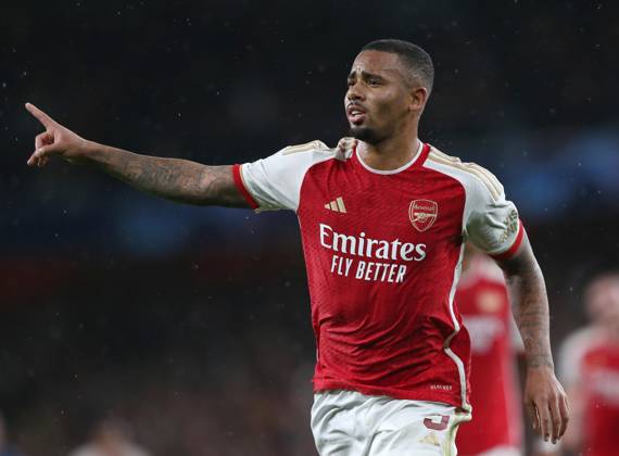 Arsenal v PSV Eindhoven, UEFA Champions League, Group B, Emirates Stadium, London, UK. - 20th September 2023. GOAL 3-0, Gabriel Jesus of Arsenal goal celebration. - Arsenal v PSV Eindhoven, UEFA Champions League, Group B, Emirates Stadium, London, UK. - 20th September 2023. London Emirates Stadium UK Copyright: xDanxWeirx CP_Arsenal_PSV_15