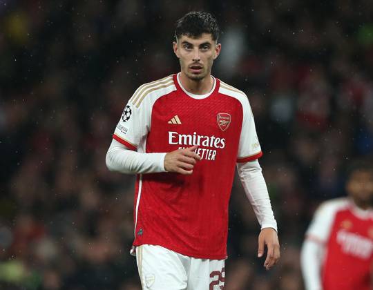 Arsenal v PSV Eindhoven, UEFA Champions League, Group B, Emirates Stadium, London, UK. - 20th September 2023. Kai Havertz of Arsenal. - Arsenal v PSV Eindhoven, UEFA Champions League, Group B, Emirates Stadium, London, UK. - 20th September 2023. London Emirates Stadium UK Copyright: xDanxWeirx CP_Arsenal_PSV_82