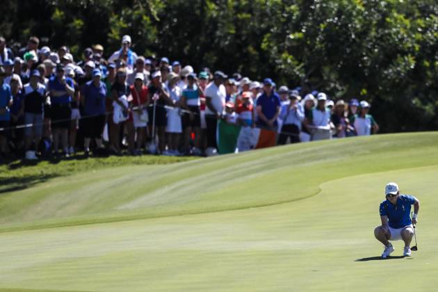 2023 Solheim Cup, Finca Cortesin, Andalucia, Spain 24 9 2023 Leona Maguire lines up a putt Leona Maguire lines up a putt 24 9 2023  Copyright: x INPHO MartinxSirasxLimax _MSL8000