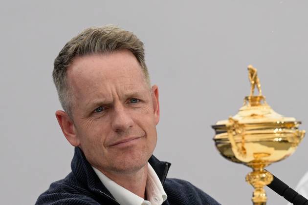 Luke Donald (ENG) during the USA an Europe Ryder Cup 2023 captains press conference, PK, Pressekonferenz at Marco Simone Golf & Country Club on September 25, 2023 in Rome, Italy.  Copyright: xFabrizioxCorradetti IPAxSportx x xx IPA_40555114 IPA_IPA40555114