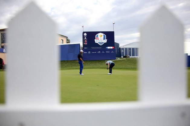 Golf Ryder Cup 2023: Work in progress for the 2023 Ryder Cup in Rome at Marco Simeoni Golf e country club in Rome, Italy. ROME, Italy - 25.09.2023: Golfer during training. Work in progress for the 2023 Ryder Cup in Rome at Marco Simeoni Golf e country club in Rome, Italy. ROME Italy Italy  Copyright: xIPAxSport ABACAx BRIPASport20230925_675 IPAxSport ABACAx BRIPASport20230925_675