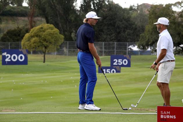 Golf Ryder Cup 2023: Work in progress for the 2023 Ryder Cup in Rome at Marco Simeoni Golf e country club in Rome, Italy. ROME, Italy - 25.09.2023: Golfer Sam Burns for USA during training. Work in progress for the 2023 Ryder Cup in Rome at Marco Simeoni Golf e country club in Rome, Italy. ROME Italy Italy  Copyright: xIPAxSport ABACAx BRIPASport20230925_687 IPAxSport ABACAx BRIPASport20230925_687