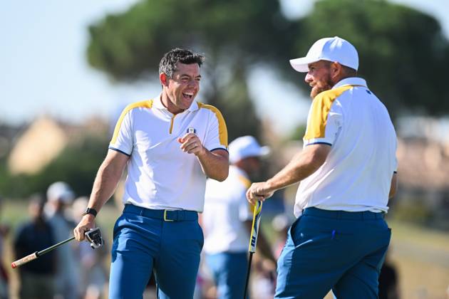 Sport Bilder des Tages Ryder Cup 2023, Practice and Previews, Golf, Marco Simone Golf & Country Club, Rome, Italy - 26 Sep 2023  Copyright: xGreigxCowie Shutterstockx 14126884l