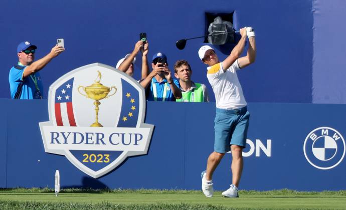 GOLF - Ryder Cup 2023 ROME,ITALY,26.SEP.23 - GOLF - Ryder Cup, preview. Image shows Rory Mcilroy (XI EUR).  GEPAxpictures xHansxOberlaender