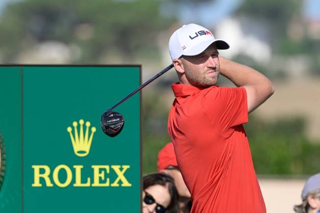 Wyndham Clark (USA) during the Ryder Cup 2023 at Marco Simone Golf & Country Club on September 26, 2023 in Rome Italy.  Copyright: xFabrizioxCorradetti IPAxSportx x xx IPA_40570588 IPA_IPA40570588