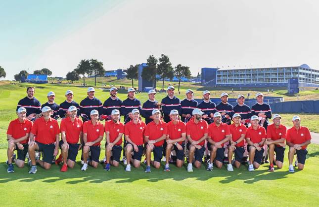 Ryder Cup 2023, Practice and Previews, Golf, Marco Simone Golf & Country Club, Rome, Italy - 28 Sep 2023  Copyright: xGreigxCowie Shutterstockx 14126911c