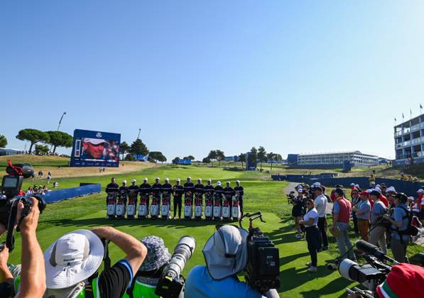 Ryder Cup 2023, Practice and Previews, Golf, Marco Simone Golf & Country Club, Rome, Italy - 28 Sep 2023  Copyright: xGreigxCowie Shutterstockx 14126911n