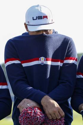 September 28, 2023, ROME, ITALY: US golfer, Scottie Scheffler poses at the US team official team portraits for the 2023 Ryder Cup golf tournament at Marco Simone Golf Club in Guidonia, near Rome, Italy, 28 September 2023. The 44th Ryder Cup matches between the US and Europe will be held in Italy from 29 September to 01 October 2023..ANSA FABIO FRUSTACI 2023 Ryder Cup golf tournament  - ZUMAa110 20230928_zaf_a110_006 Copyright: xFabioxFrustacix