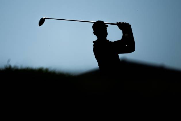 230928 Ludvig Aberg of Team Europe at a training session during day 1 of the Ryder Cup on September 28, 2023 in Rome Photo Mathias Bergeld BILDBYRAN kod MB MB0734 golf ryder cup träning practice training day 1 bbeng  Copyright: MATHIASxBERGELD BB230928MB010