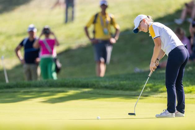 230928 Nora Sundberg of Team Europe competes in round four of the Junior Ryder Cup on September 28, 2023 in Rome Photo Mathias Bergeld BILDBYRAN code MB MB0734 golf ryder cup träning practice training day 1 bbeng junior ryder cup  Copyright: MATHIASxBERGELD BB230928MB053