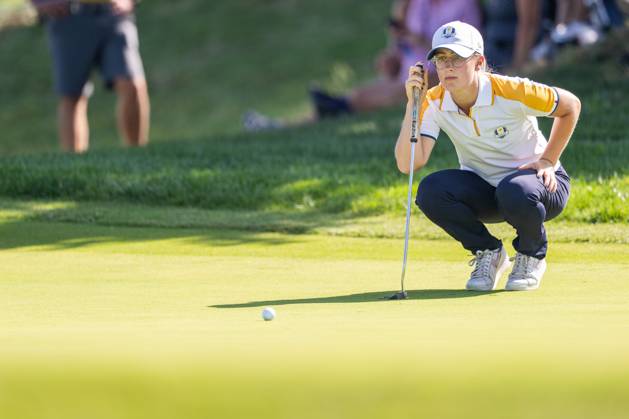 230928 Nora Sundberg of Team Europe competes in round four of the Junior Ryder Cup on September 28, 2023 in Rome Photo Mathias Bergeld BILDBYRAN code MB MB0734 golf ryder cup träning practice training day 1 bbeng junior ryder cup  Copyright: MATHIASxBERGELD BB230928MB054