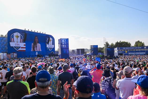 Ryder Cup 2023, Practice and Previews, Golf, Marco Simone Golf & Country Club, Rome, Italy - 28 Sep 2023  Copyright: xGreigxCowie Shutterstockx 14126911ba