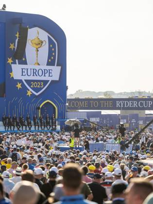 230928 Team Europe at the opening ceremony during day 1 of the Ryder Cup on September 28, 2023 in Rome Photo Mathias Bergeld BILDBYRAN kod MB MB0734 golf ryder cup träning practice training day 1 bbeng  Copyright: MATHIASxBERGELD BB230928MB076
