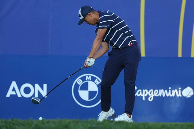 Rome Ryder Cup 2023 - Foursomes Session, 29.09.2023 Rome, Italy 29.09.2023: Rickie Fowler of USA during Foursomes Session at RYDER CUP 2023 at Marco Simone Golf & Country Club di Guidonia Montecelio, Roma Rome italy -  Copyright: xIPAxSport ABACAx BRIPASport20230929_214 IPAxSport ABACAx BRIPASport20230929_214
